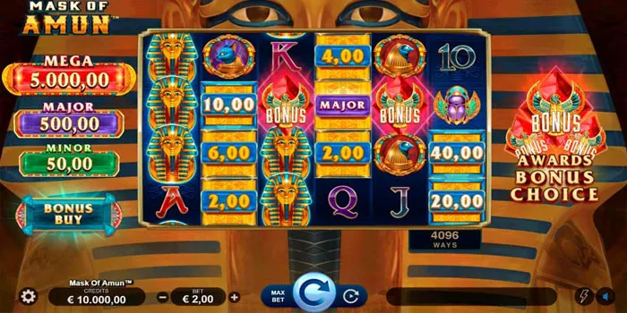 Mekanisme Jackpot Slot Mask Of Amun